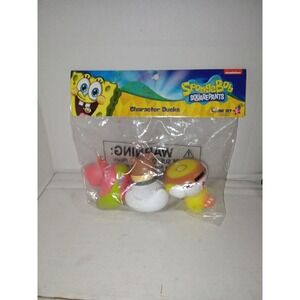 New Nickelodeon Spongebob Squarepants Rubber Ducks 3 Patrick Sandy Squirrel